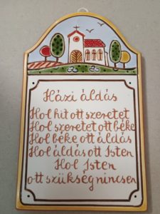 Kerámia Házi áldás