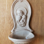 Szenteltvíztartó - kerámia