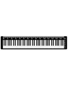 Zongorabillentyűmintás vonalzó, fekete-fehér, 15 cm - Editio Musica