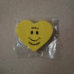 Radír - szívalakú (sárga) - Good News