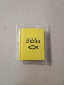 Radír - Biblia, könyvalakú (sárga) - Good News