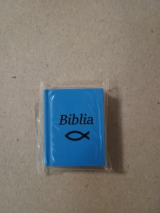 Radír - Biblia, könyvalakú (kék) - Good News