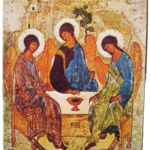 K24 Ószövetségi Szentháromság 28x36 - Szent Ferenc Ikonműhely