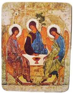 K24 Ószövetségi Szentháromság 28x36 - Szent Ferenc Ikonműhely