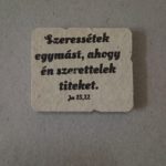 Kő hűtőmágnes, natúr - Kereszt-Média Kft. - Szeressétek egymást